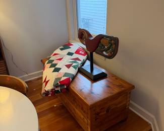 Knotty Pine Blanket Chest with Box Joint Construction
