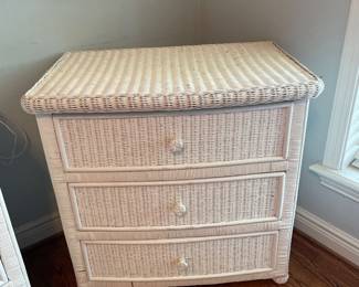 $295.00 - Bristol Collection Handmade in China Exclusively for Pier 1 Wicker 3-Drawer Dresser -33” x 22” x 32”T