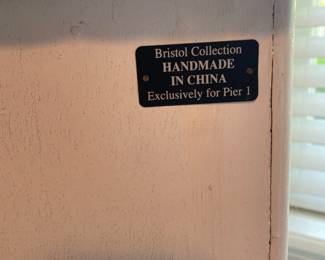 $295.00 - Bristol Collection Handmade in China Exclusively for Pier 1 Wicker 3-Drawer Dresser -33” x 22” x 32”T