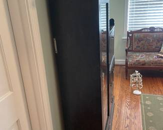 $295.00 - Antique Wood Tall Dresser, Chest, Cabinet with Mirror -40.5” x 12.5” x 59”T