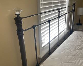 $145.00 - Full Size Metal Bedframe and Headboard