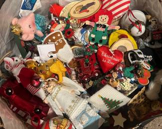 $20.00 - Bag of Diverse Christmas Ornaments Collection 