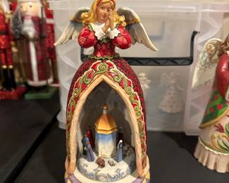 $60.00 - Jim Shore "Silent Night" Musical Nativity Angel Figurine, Heartwood Creek Collection