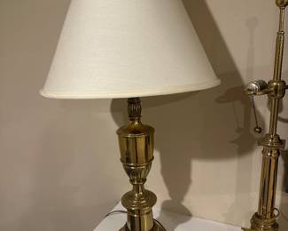 $35.00 - Vintage Brass Table Lamp - 33"T x 17"W 