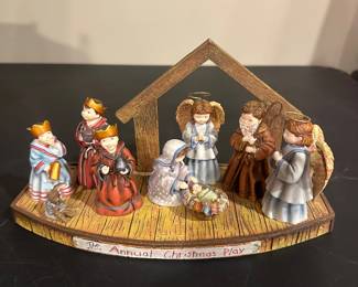 $65.00 - Lang & Wise, Ltd. The Annual Christmas Play Nativity Figure Set By Sherri Baldwin