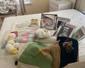 $25.00 - Knitting/Sewing Plastic Container (includes plastic container w/lid)