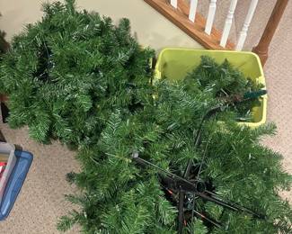 $25.00 - Christmas Tree with Lights (Storage Containers Included)