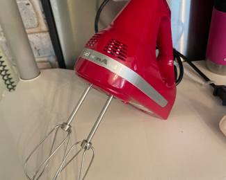 $43.00 - KitchenAid 7-Speed Digital Hand Mixer Empire Red