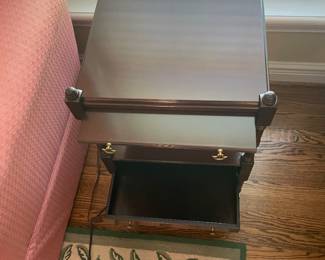 $125.00/each -Bombay Company 2-Tier Side End Table with Drawer & Pullout Tray Pull (2 matching Tables)