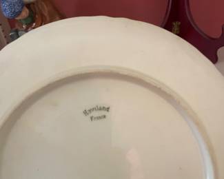 $24.00 - Antique Haviland France Limoges Plate Hand Painted Floral Gold Scalloped Edge 8”