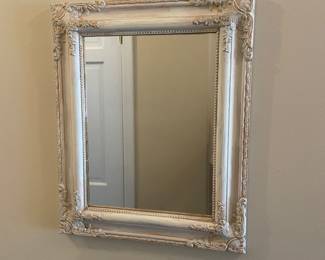 $18.00 - International Bazaar Wall Mirror, White with Hints of Gold - 17" x 21.5"