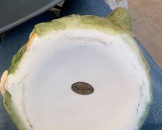 $25.00 - Vintage Cabbage Bunny Ceramic Teapot Beatrix Potter