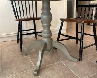 $395.00 -Ballard Designs 42" Round Pedestal Wood Dining Table