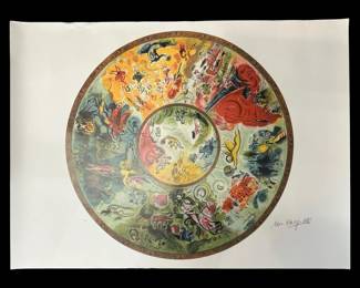 Marc Chagall “Paris Opera Ceiling" Lithograph