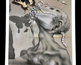 Salvador Dali Allegorie de Lame Lithograph on