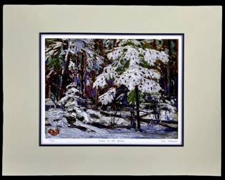 Tom Thomson “Snow in the Woods" Lithograph