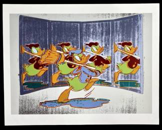 Andy Warhol Anniversary Donald Duck Lithograph