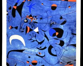 Joan Miró “People at Night" Lithograph