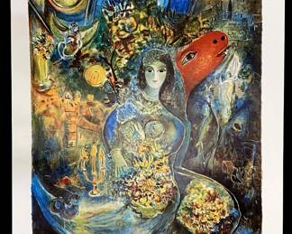 LE Marc Chagall “Bella" Lithograph 33/500 w/ CoA
