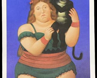 Fernando Botero “Circus Performer" Litho on Canvas