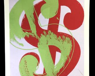 Andy Warhol Dollar Sign Lithograph on Paper