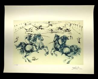 Salvador Dali Combat de Chevaliers Giclee on Paper