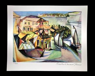 Pablo Picasso Cafe at Royan Giclee on Paper