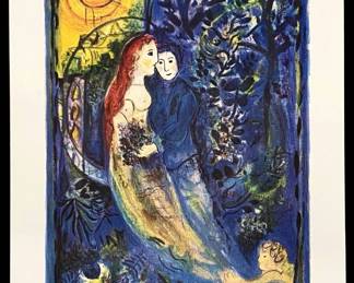 LE Marc Chagall “Wedding" Lithograph 394/500 + CoA