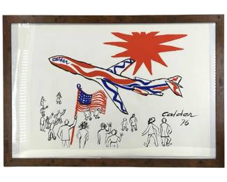 Alexander Calder “The Bicentennial Plane" Litho