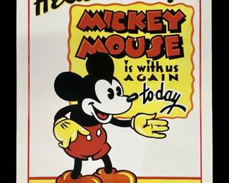Disney Mickey Mouse Vintage Movie Poster
