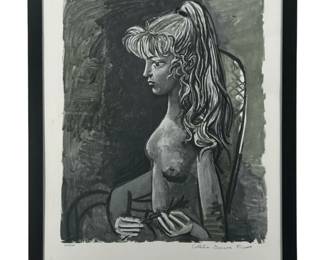 Pablo Picasso “Sylvette au Fauteuil" Fine Print