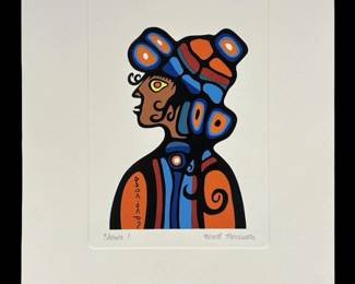 Norval Morriseau “Shaman" Lithograph