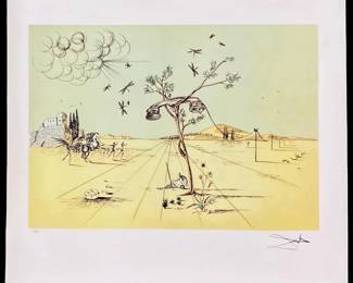 LE Salvador Dali “Disembodied Telephone" Litho