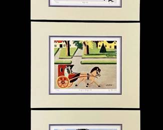 3pc Maud Lewis Set 8 Lithographs