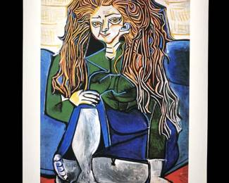 Pablo Picasso Woman Sitting Cross Legged Giclee