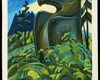 Emily Carr “Eagle Totem" Lithograph
