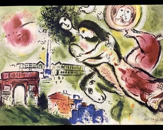 Marc Chagall “Romeo & Juliet" Litho 449/500 + CoA