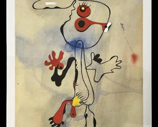 Joan Miró “Personnage" Lithograph