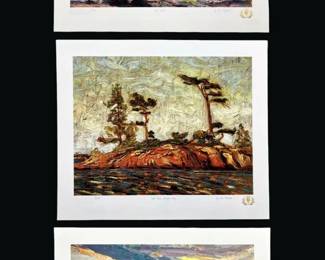 (3) Tom Thomson Phantom of Algonquin Lithographs