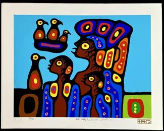 Christian Morriseau Bird Family II Lithograph