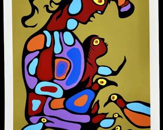 Norval Morrisseau “Native Unity" Lithograph