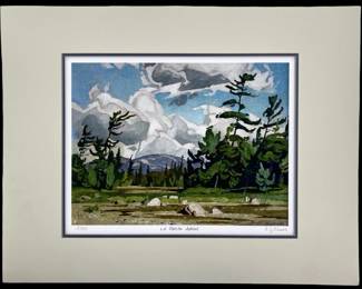 A.G. Casson “La Cloche Island" Lithograph