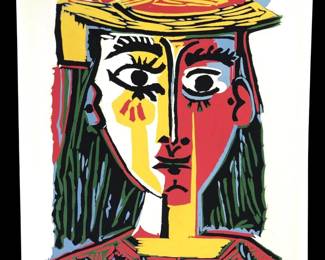 Pablo Picasso Woman With a Hat Lithograph on Paper