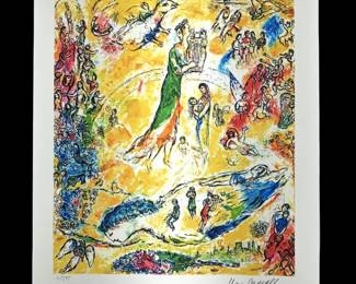 Marc Chagall Sorcerer of Music Giclee on Paper