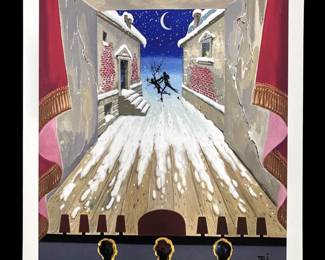 Salvador Dali The Crime Giclee on Paper