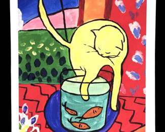 Henri Matisse Cat With Red Fish Lithograph on