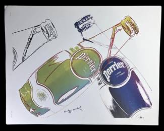Andy Warhol Perrier Lithograph on Paper
