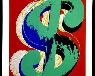Andy Warhol Dollar Sign Lithograph