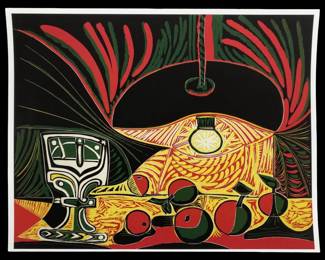 Picasso Still Life with Glass Lithograph
