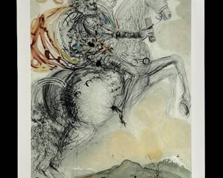 Salvador Dali “El Cid; Don Quixote" Lithograph